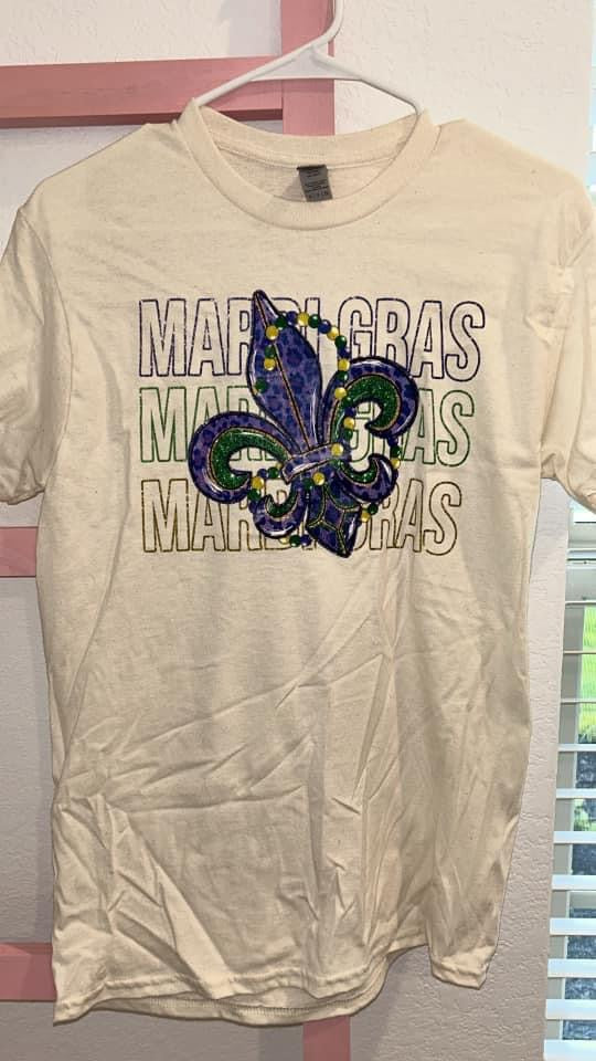 Mardi Gras Shirt - Adult Small