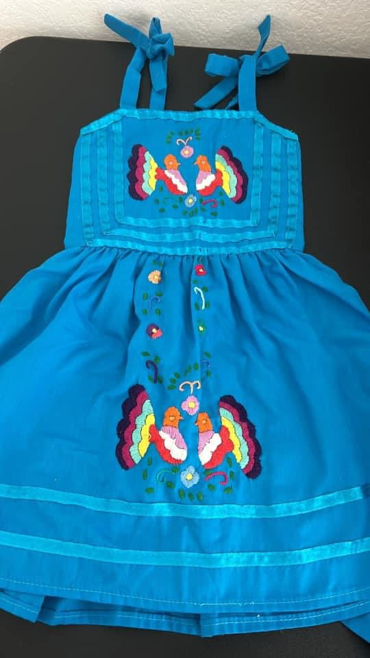 2t blue dress